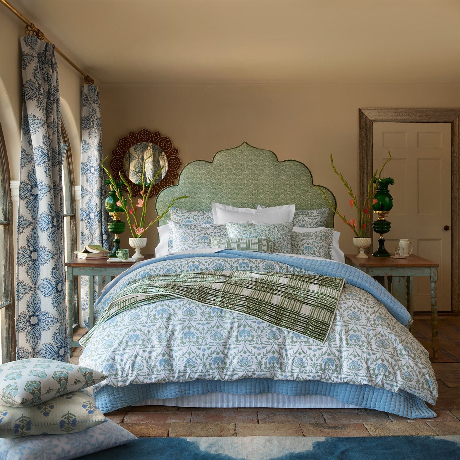 Velvet Light Indigo Sham