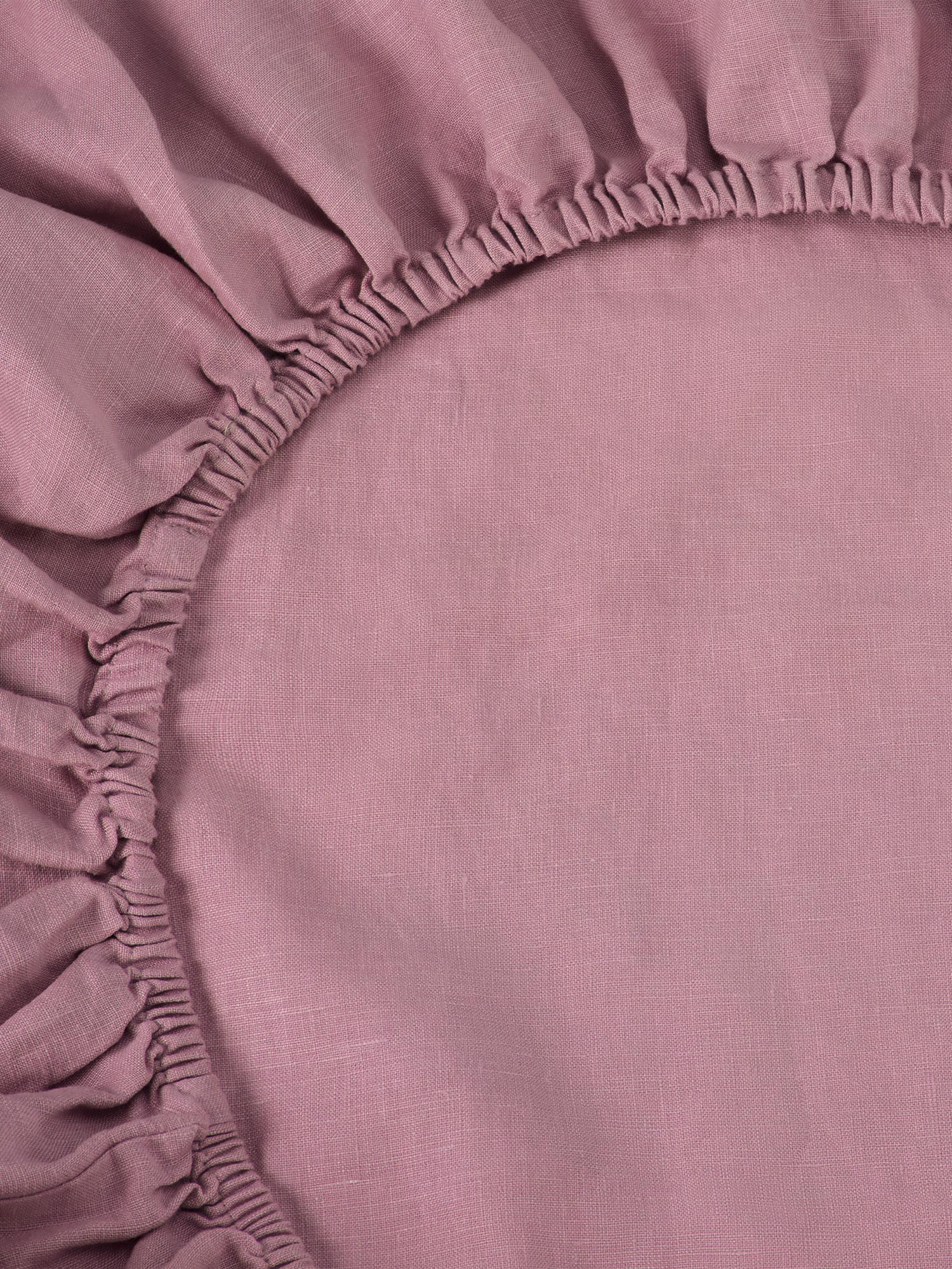 Raspberry 100% Linen Fitted Sheet