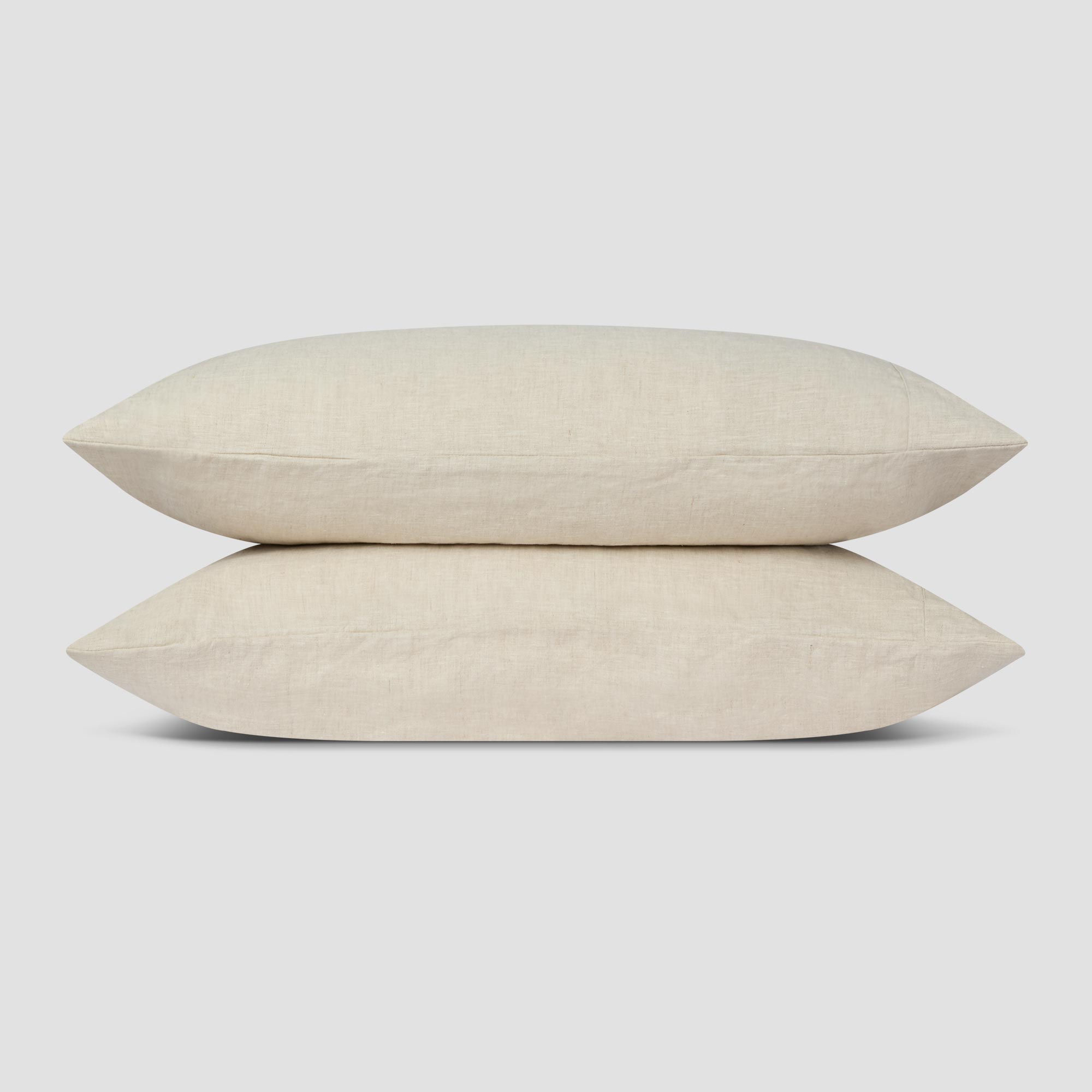 Oatmeal 100% Linen Pillowcases (Pair)