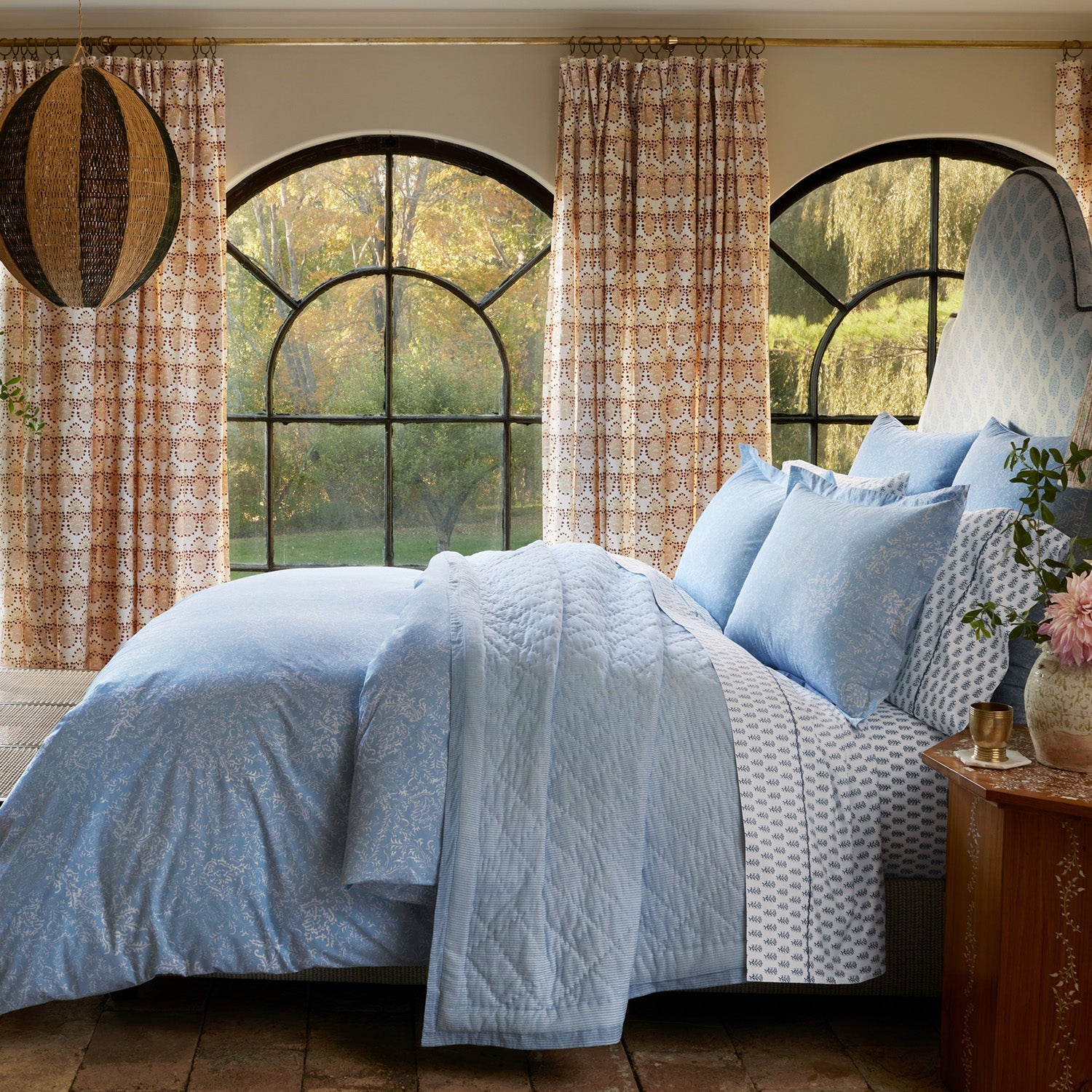 Avni Light Indigo Organic Sham