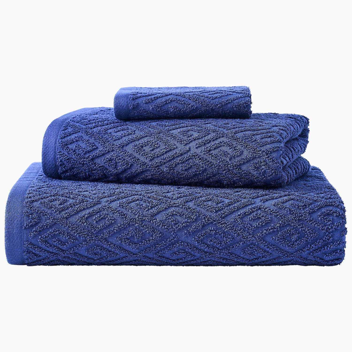 Maze Indigo Bath Towel
