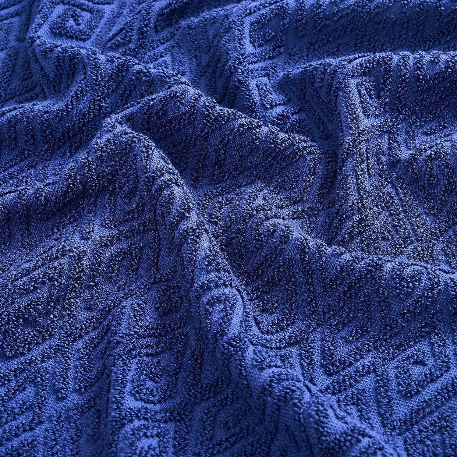 Maze Indigo Bath Towel