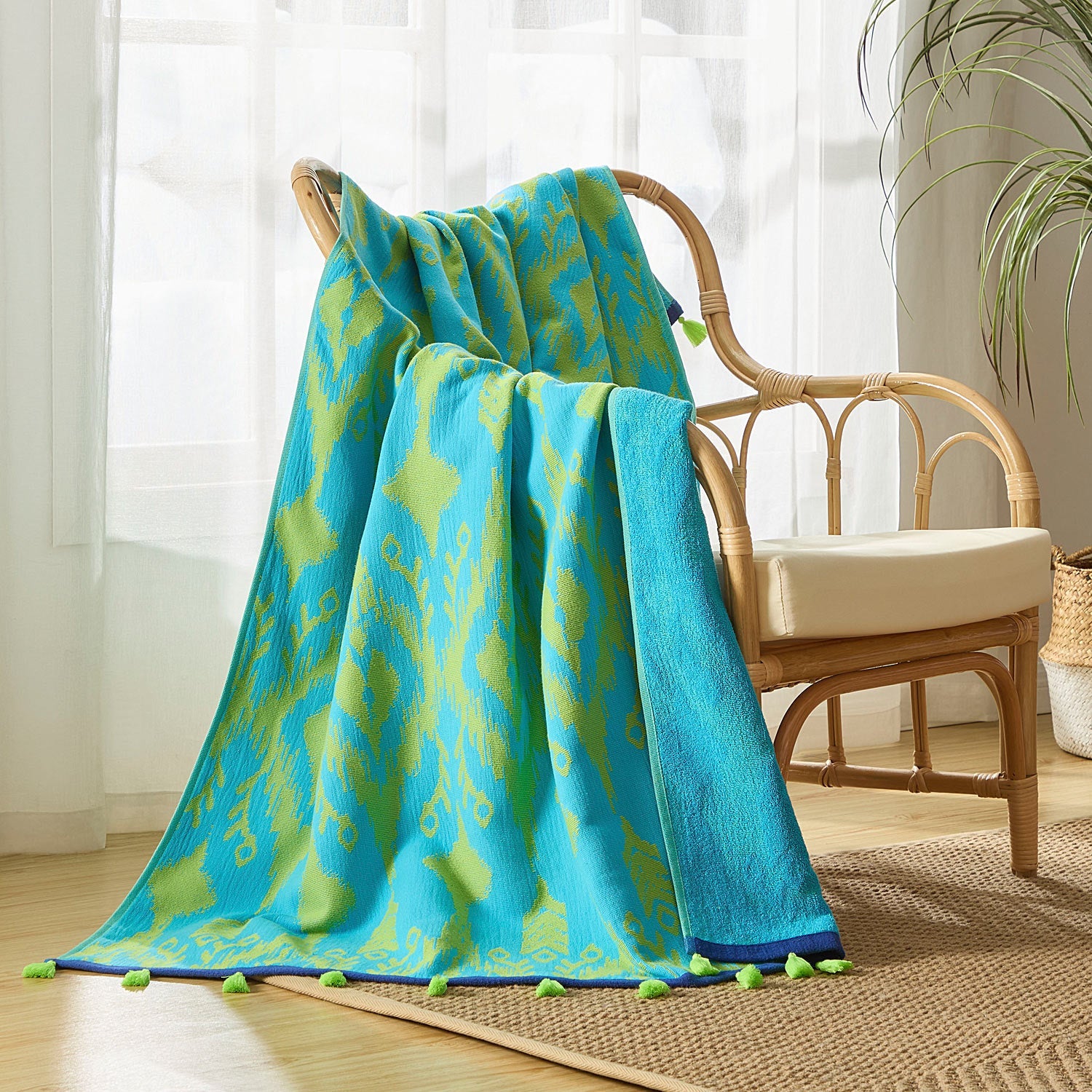 Ravi Peacock Beach Towel