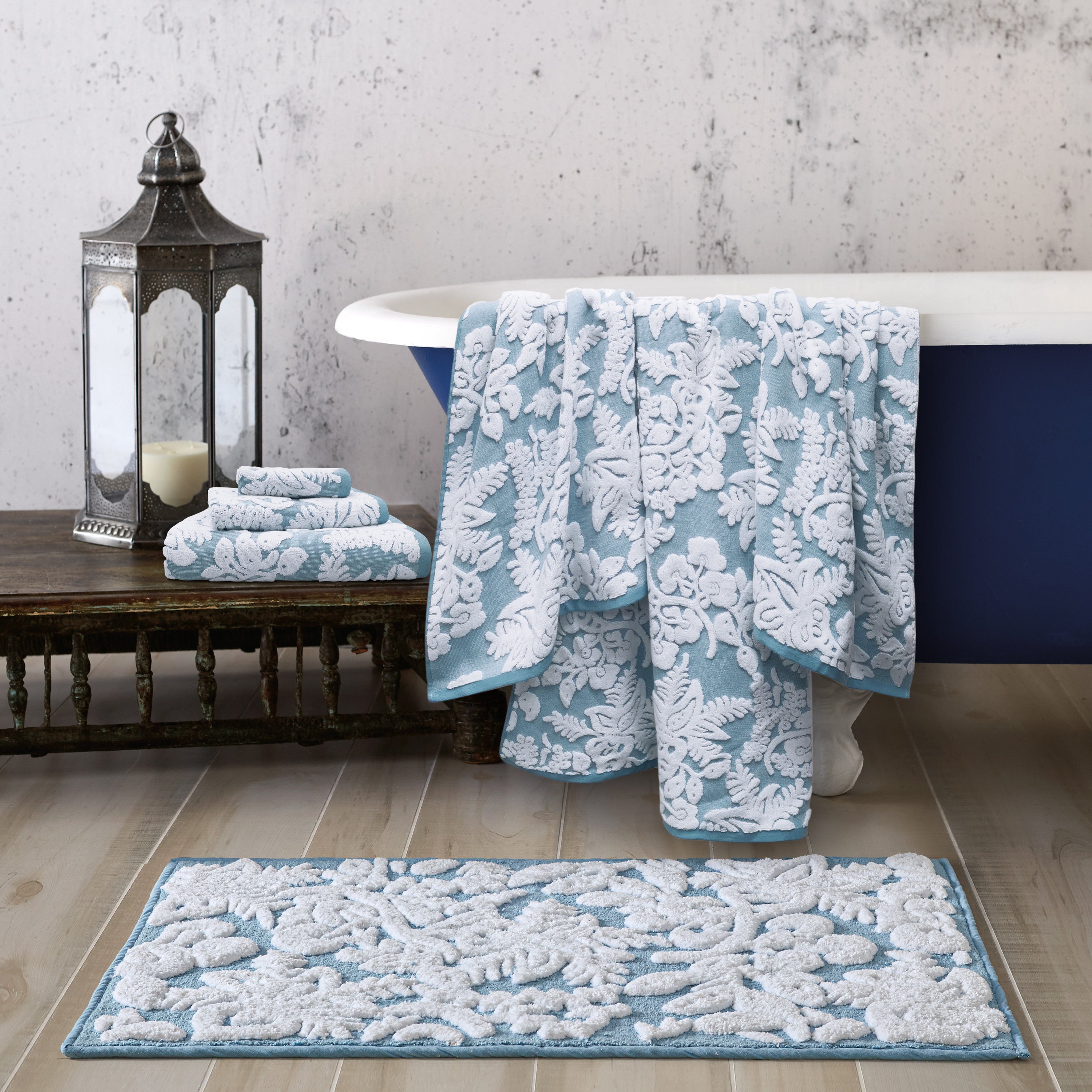Pasak Blue Bath Rug