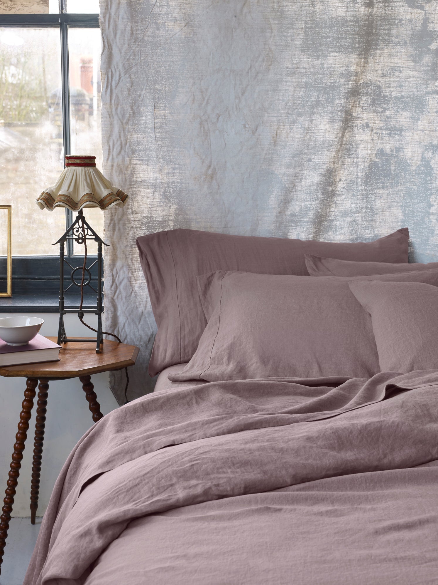 Elderberry 100% Linen Duvet Cover