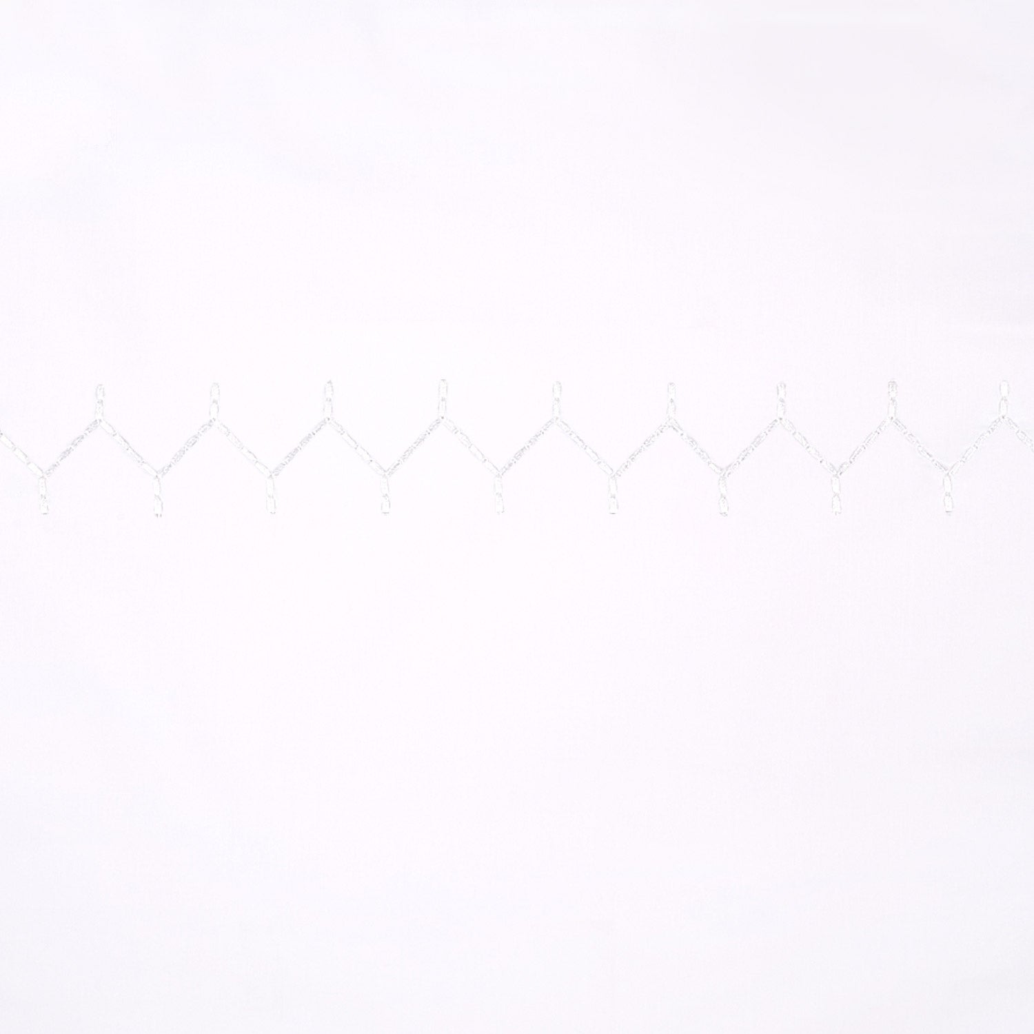 Stitched White Organic Sheet Set