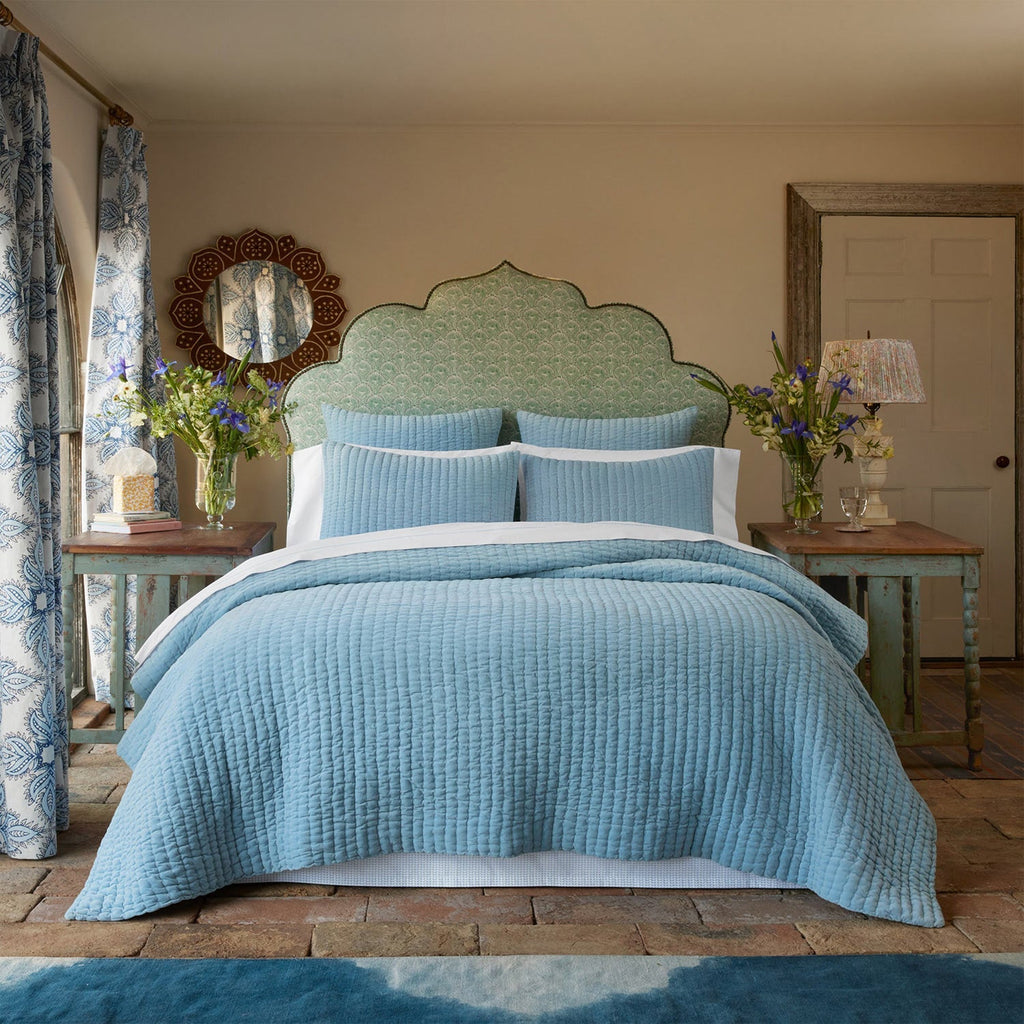 Velvet Light Indigo Sham