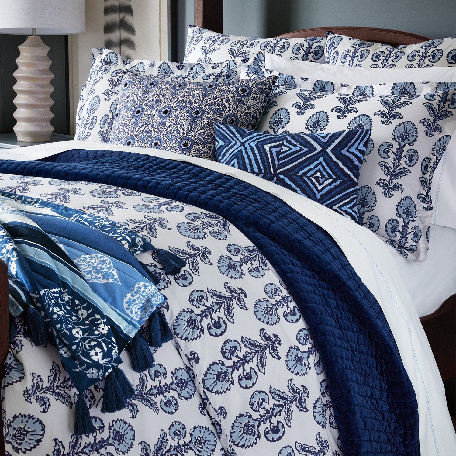 Anketi Light Indigo Organic Sheet Set