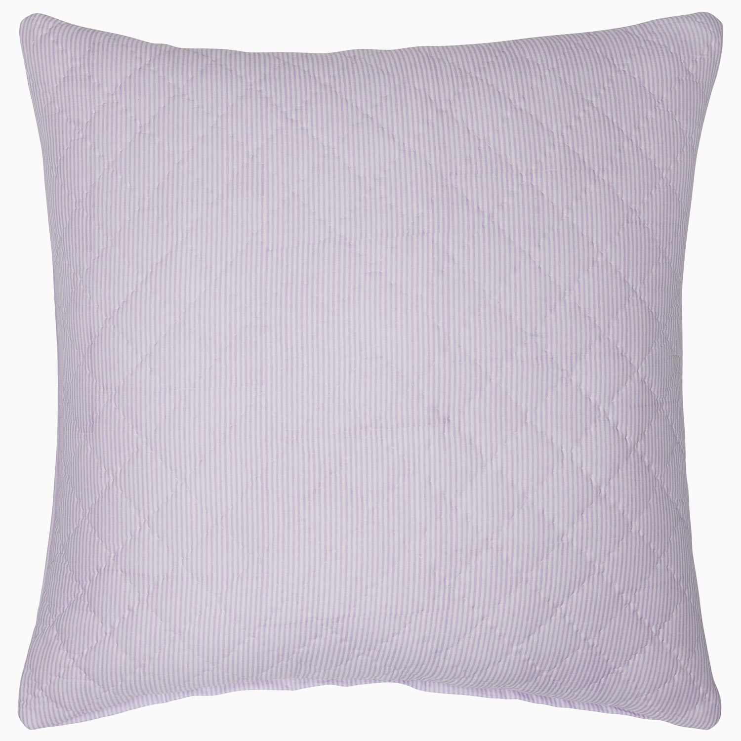 "A Nandi Lavender Quilt pillow with a quilted pattern made of cotton, by John Robshaw."