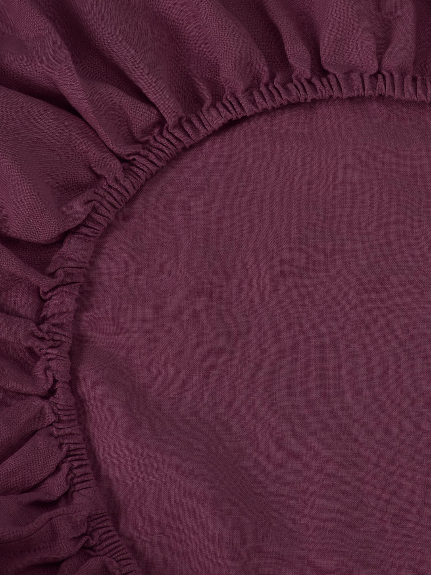 Berry 100% Linen Fitted Sheet
