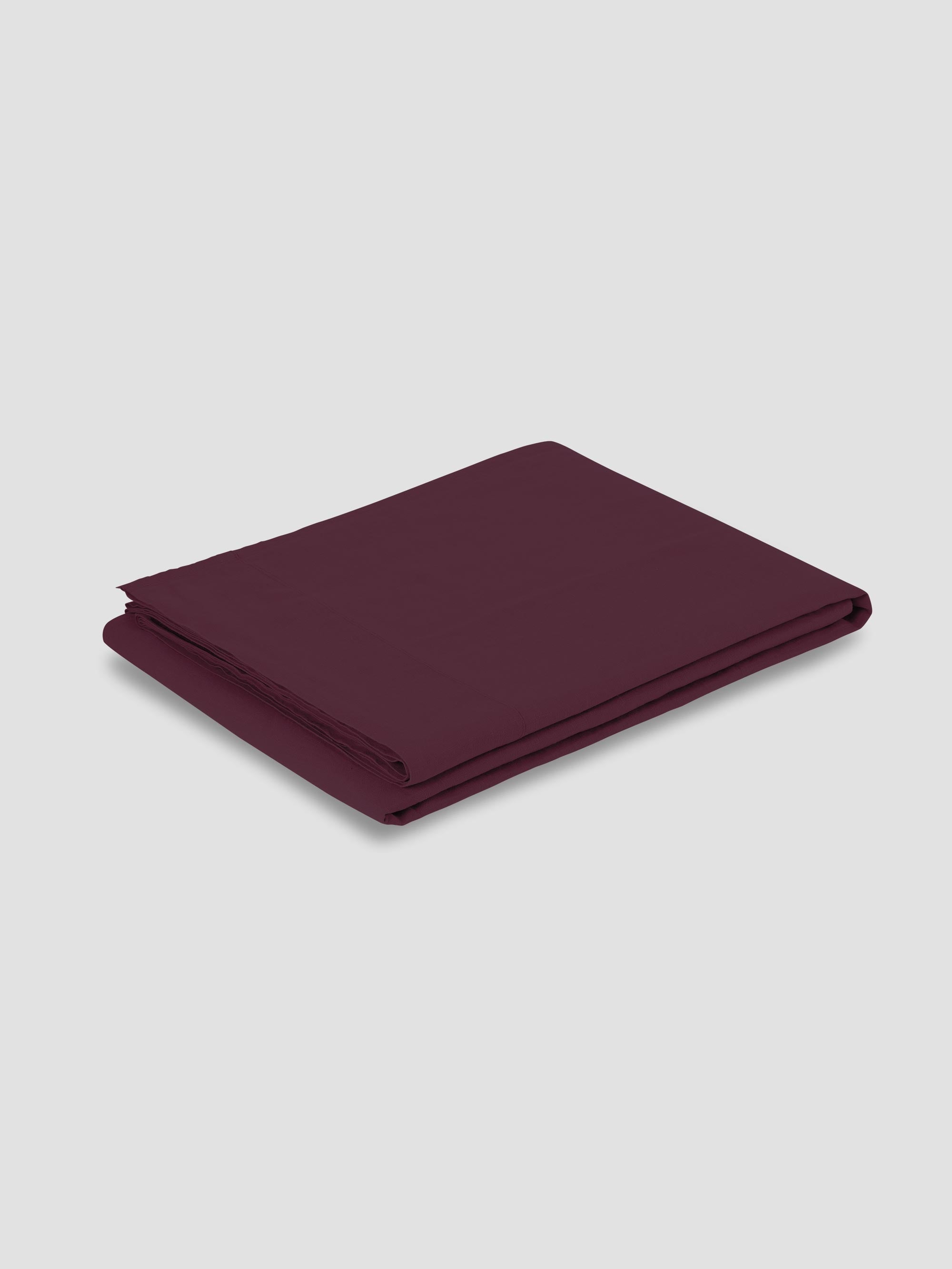 Berry 100% Linen Flat Sheet