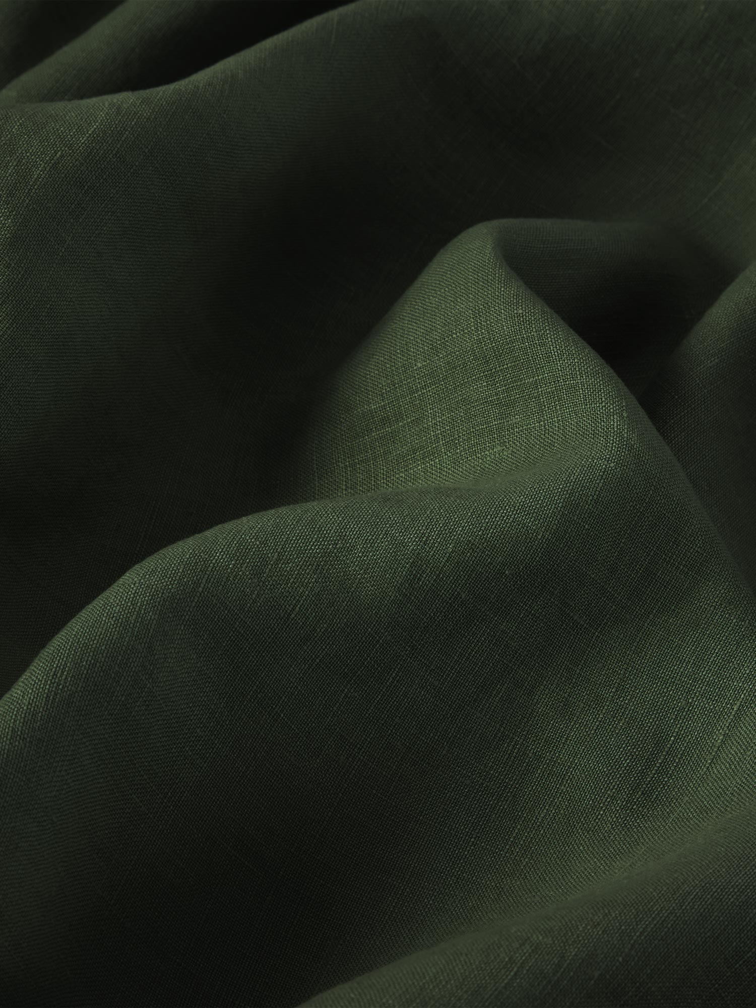 Fern Green 100% Linen Flat Sheet