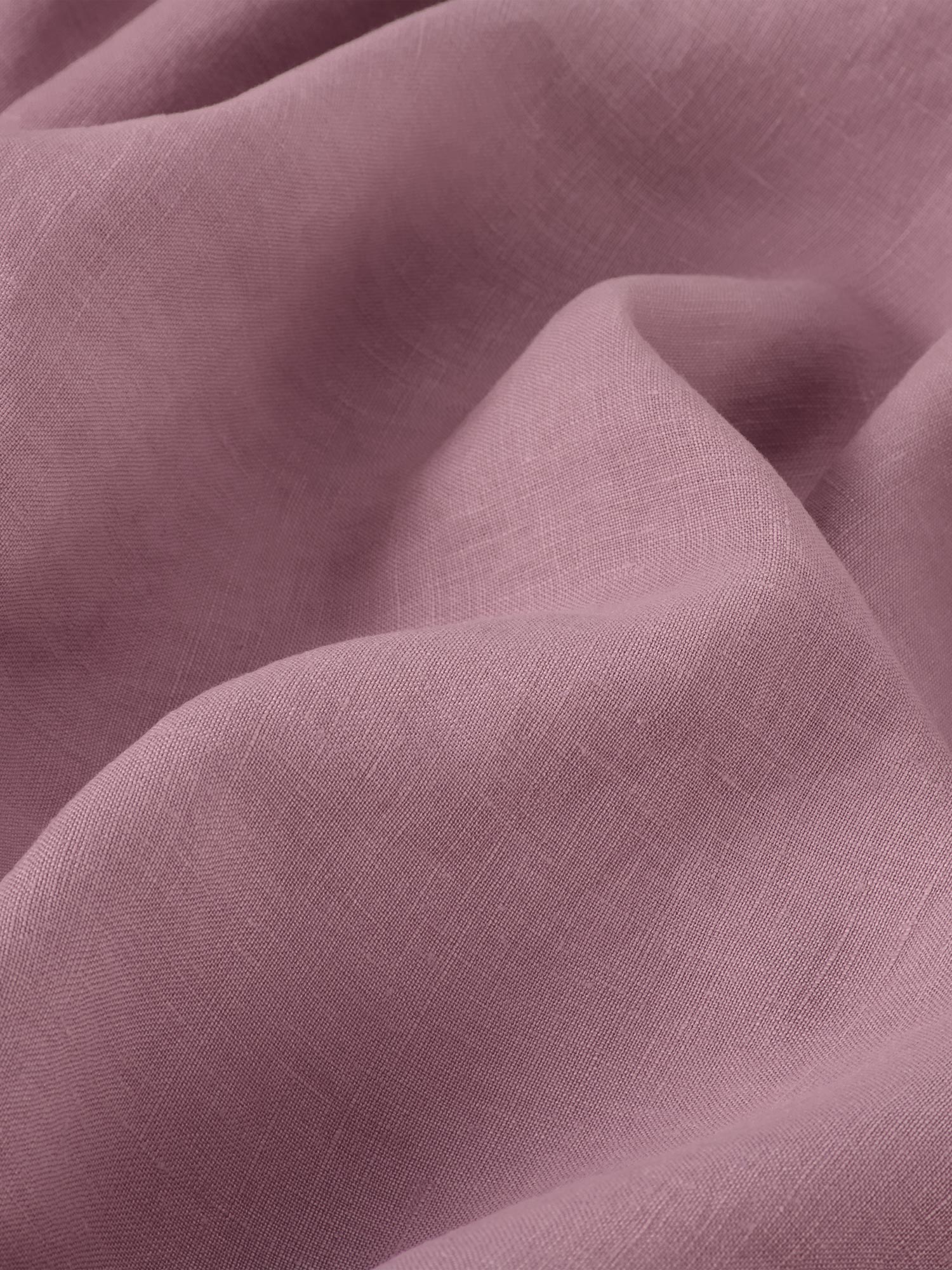 Raspberry 100% Linen Flat Sheet