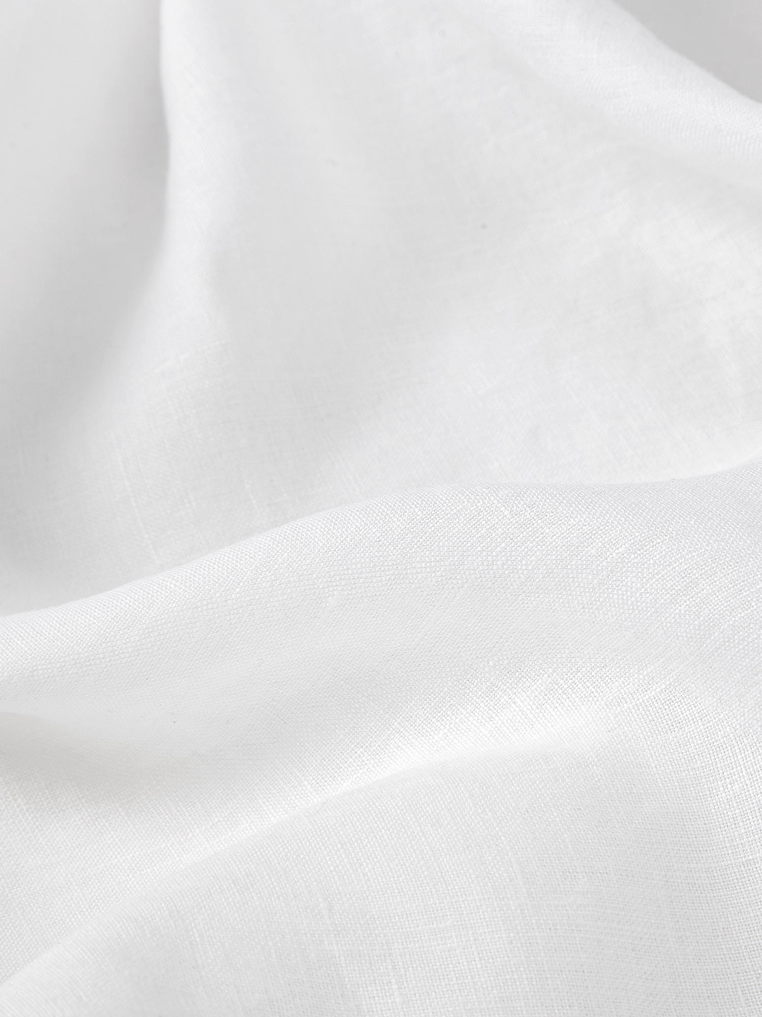 White 100% Linen Flat Sheet