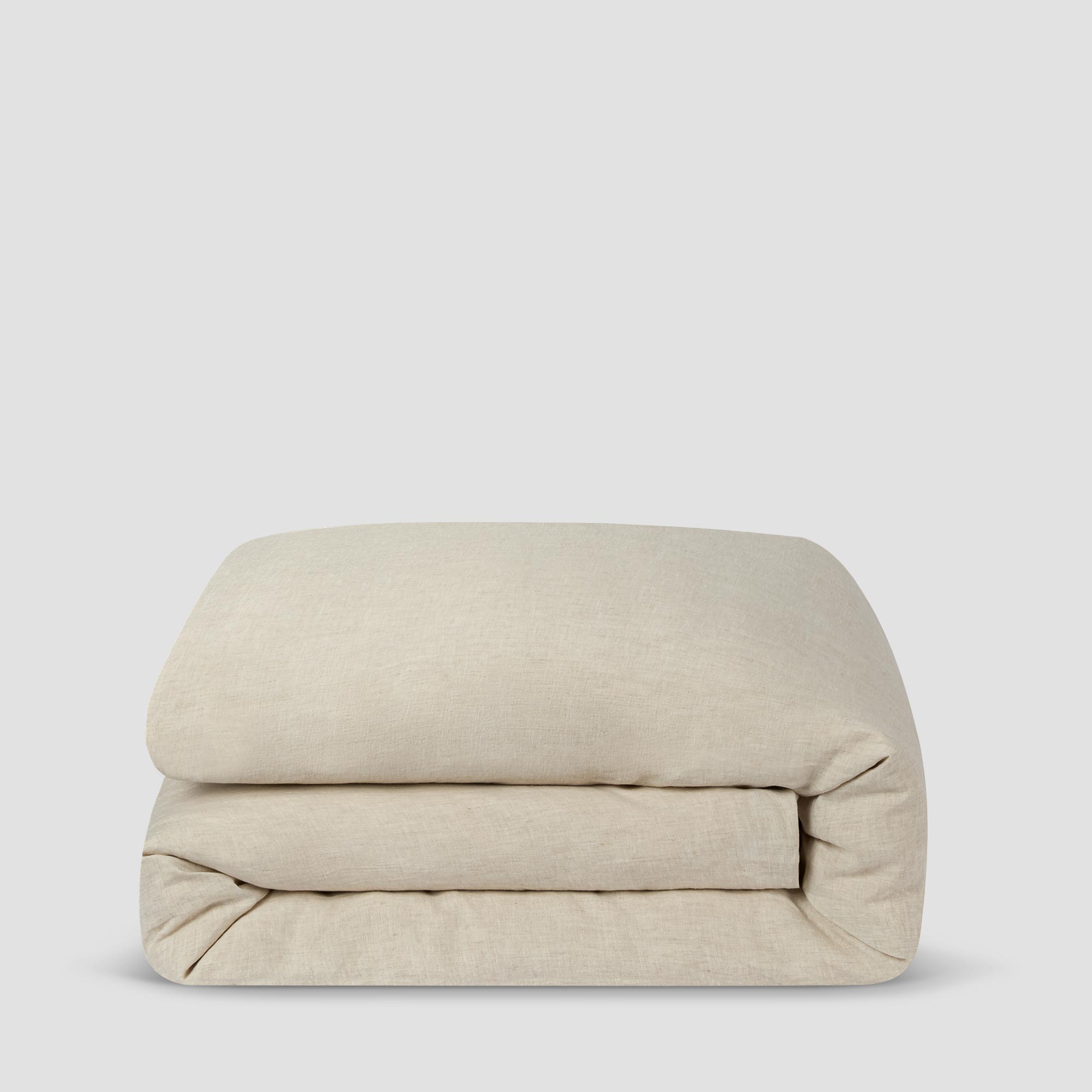 Oatmeal 100% Linen Duvet Cover
