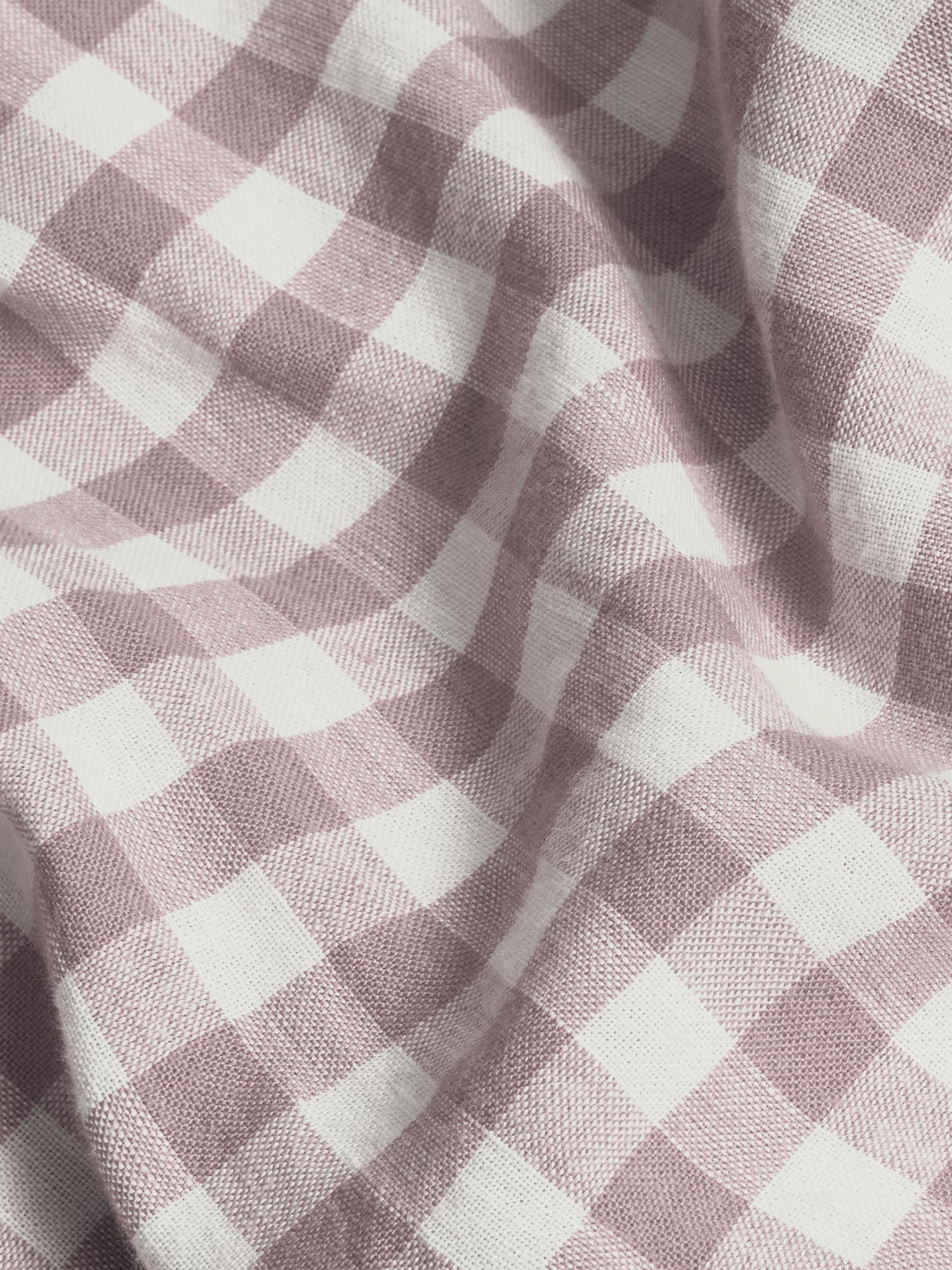 Elderberry Gingham 100% Linen Pillowcases (Pair)