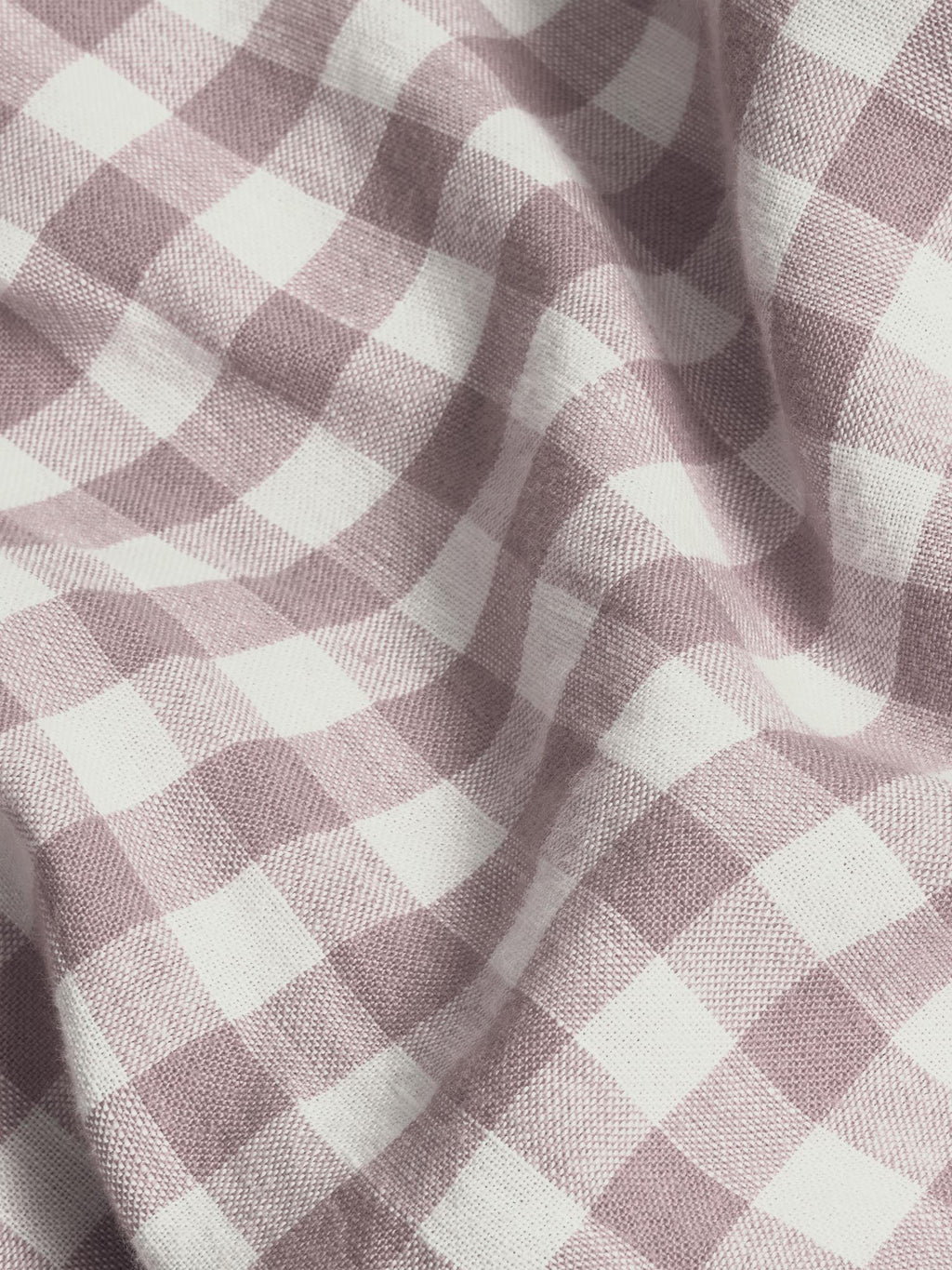 Elderberry Gingham 100% Linen Duvet Cover
