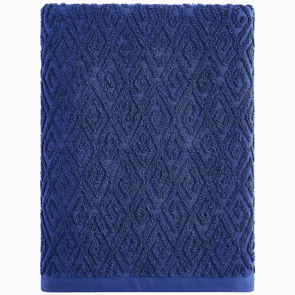 Maze Indigo Bath Towel