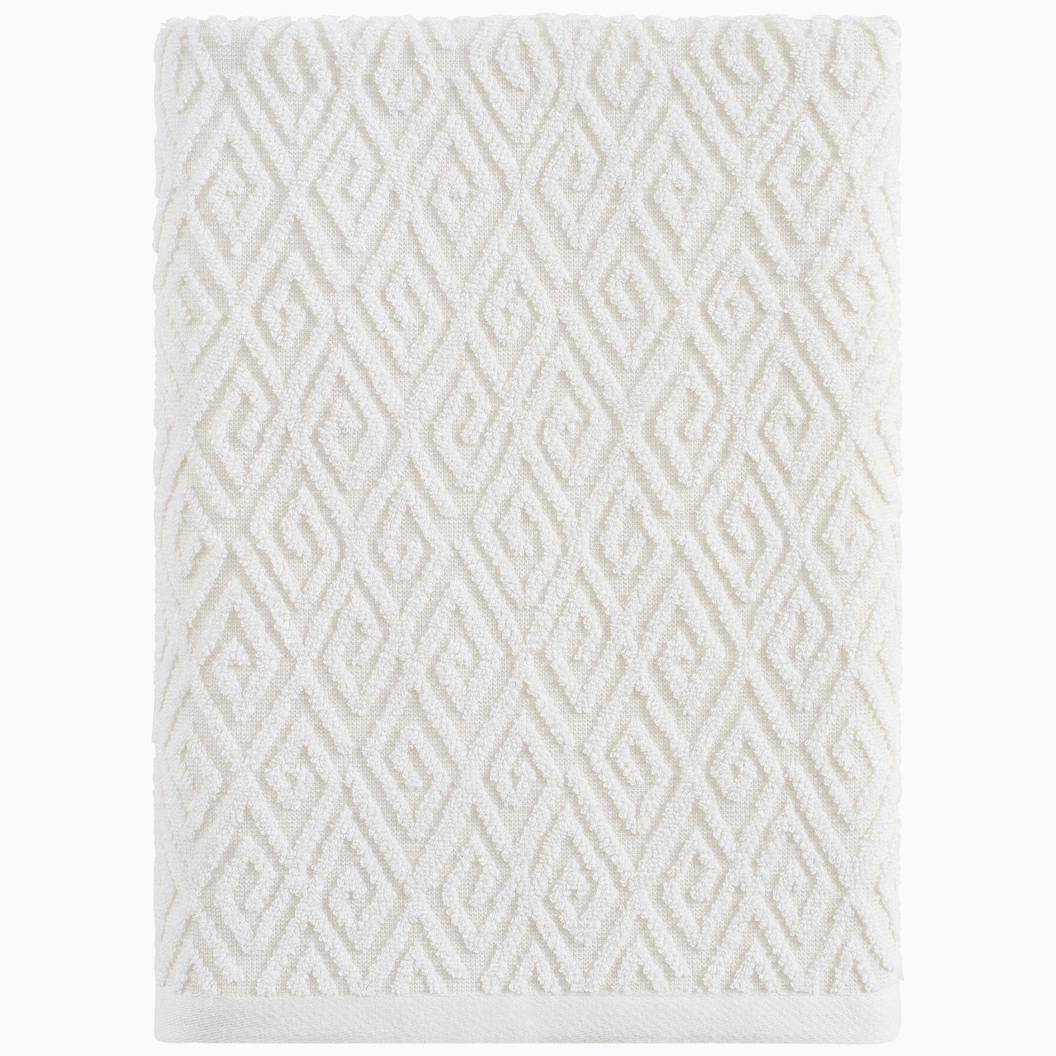 Maze Ivory Bath Towel