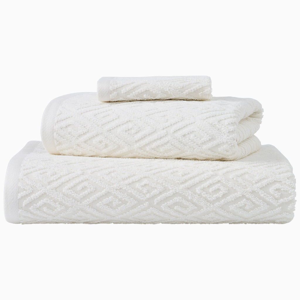 Maze Ivory Bath Towel
