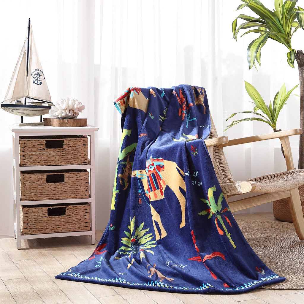 Dhule Indigo Beach Towel
