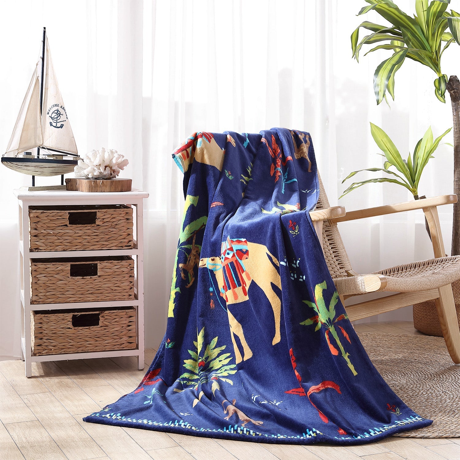 Dhule Indigo Beach Towel
