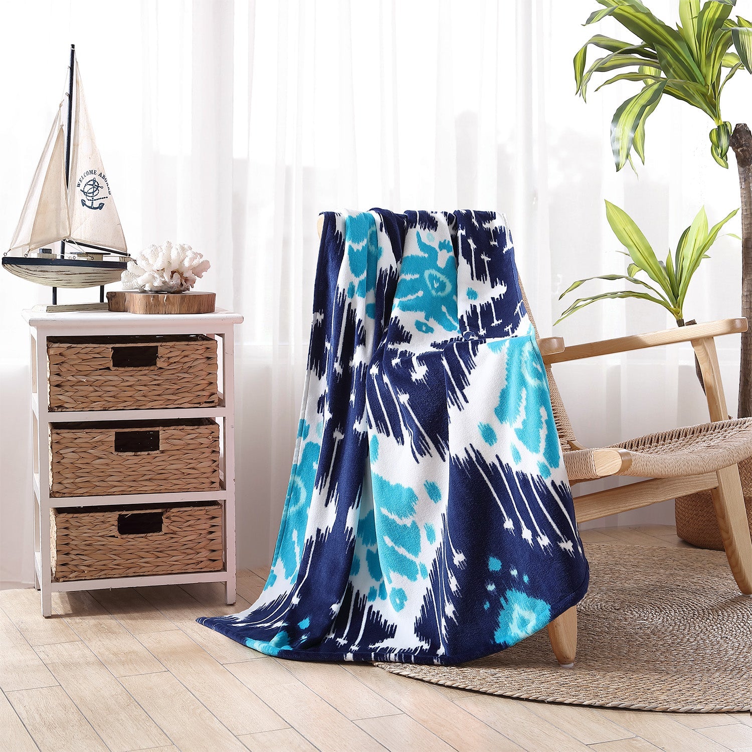 Sashpura Indigo Beach Towel