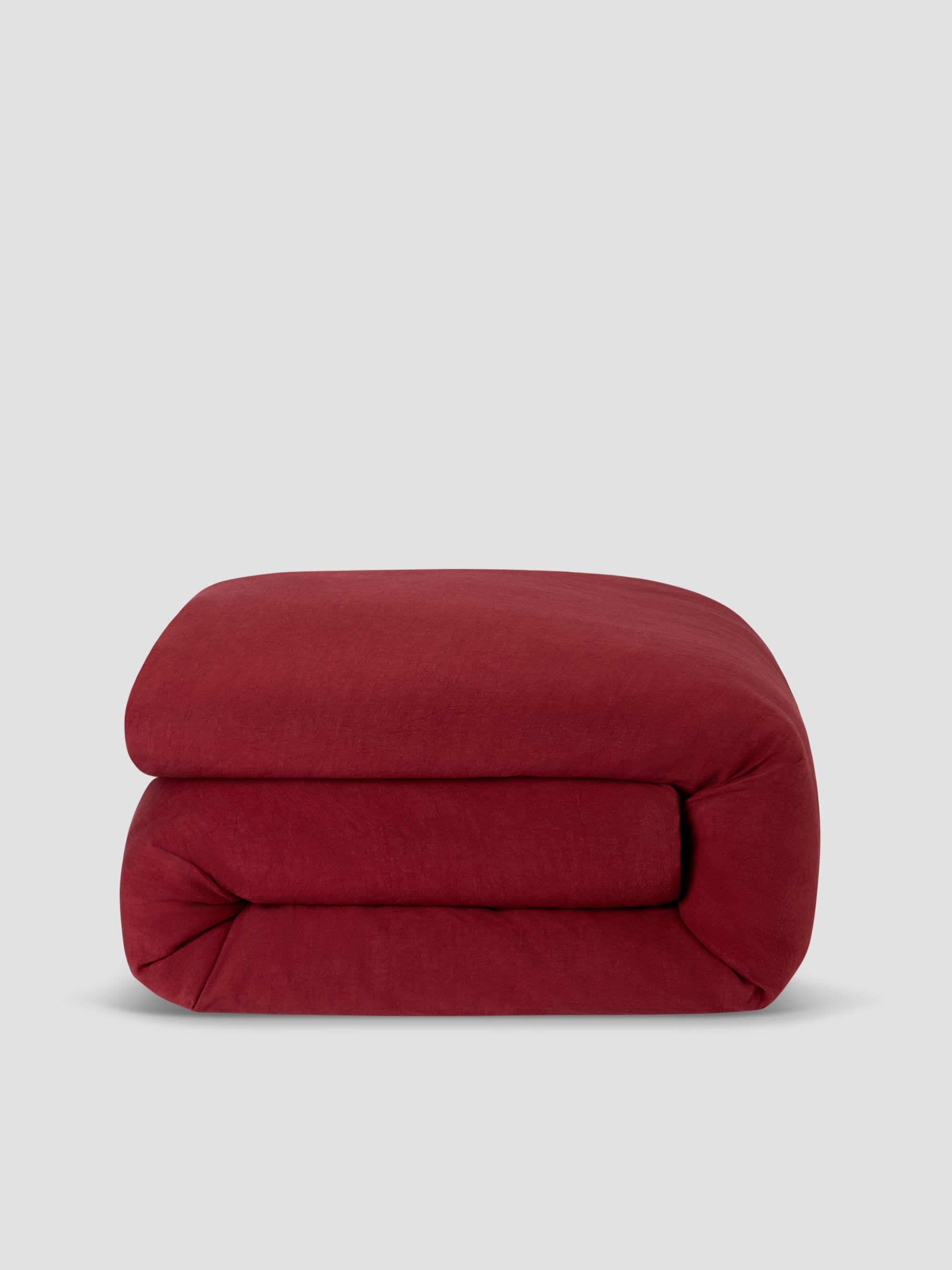 Rhubarb 100% Linen Duvet Cover