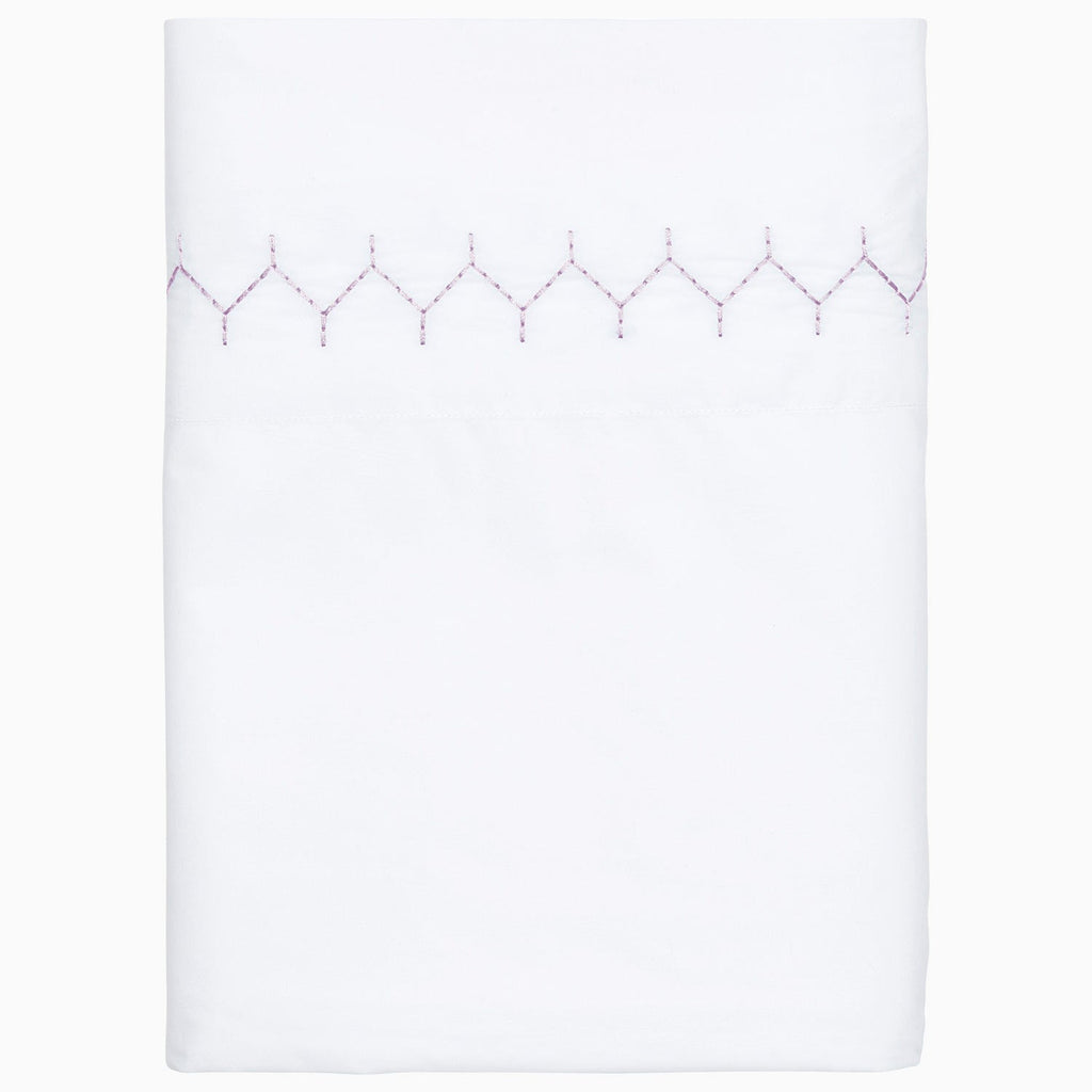 Stitched Lavender Organic Sheet Set