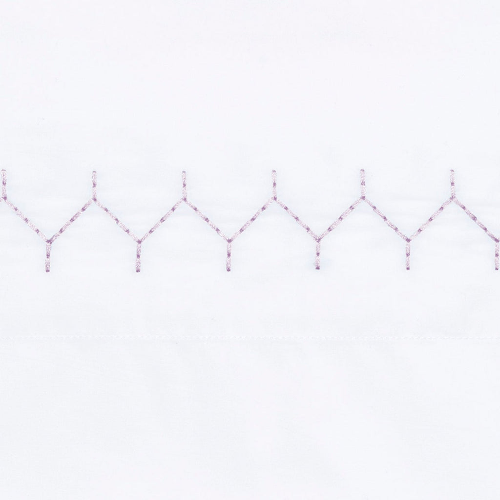 Stitched Lavender Organic Sheet Set