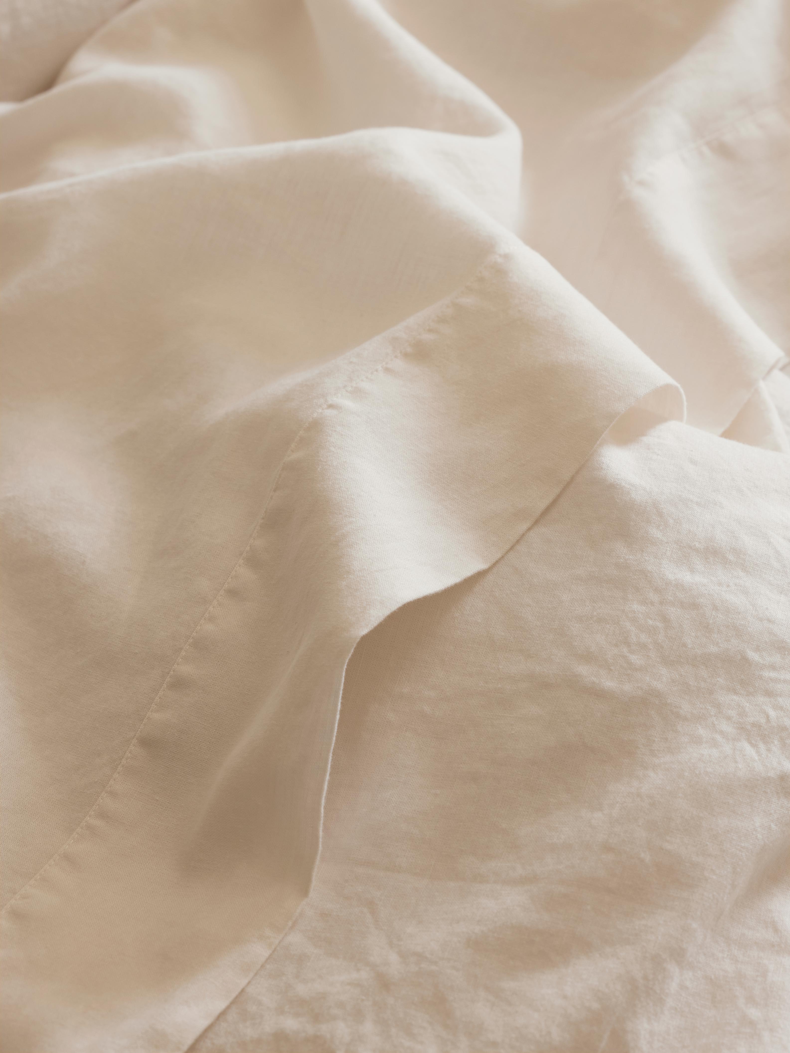 Pearl 100% Linen Flat Sheet