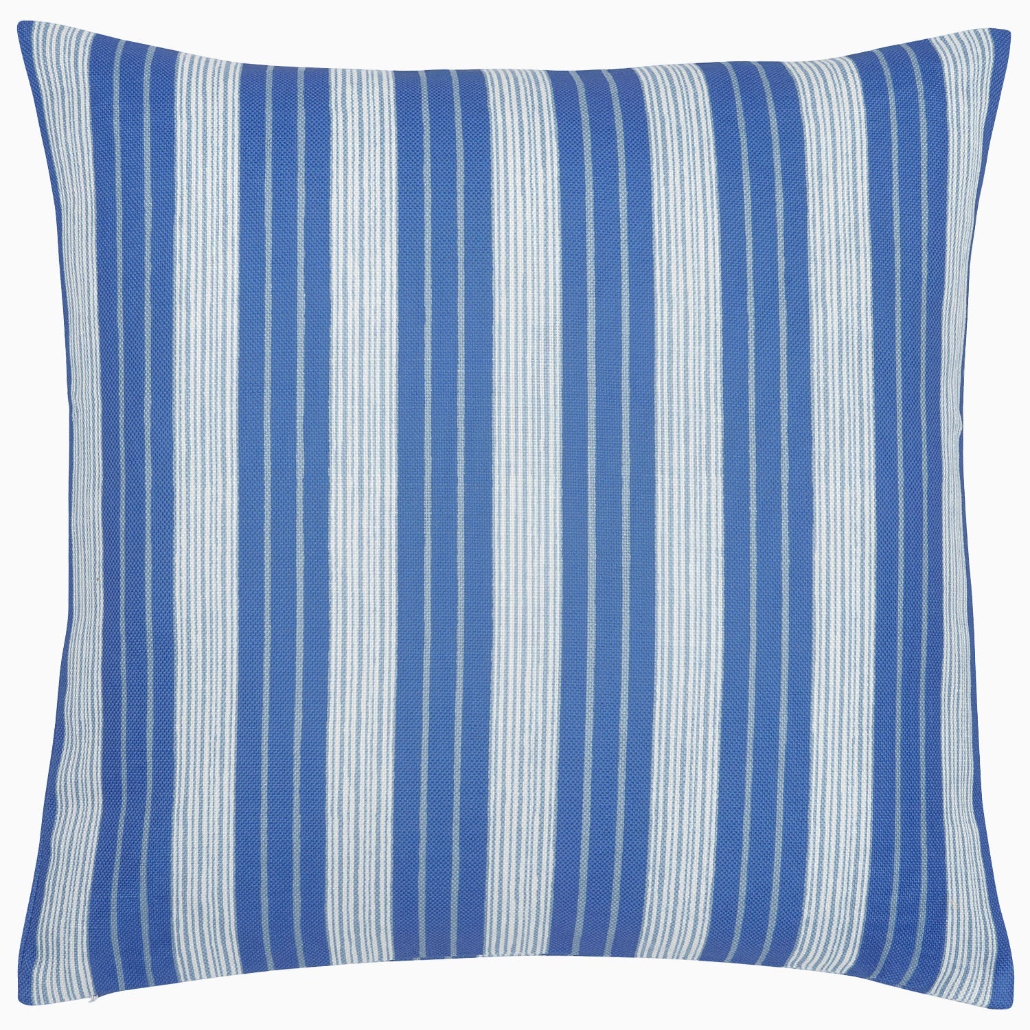 Vintage Stripe Azure Outdoor Decorative Pillow