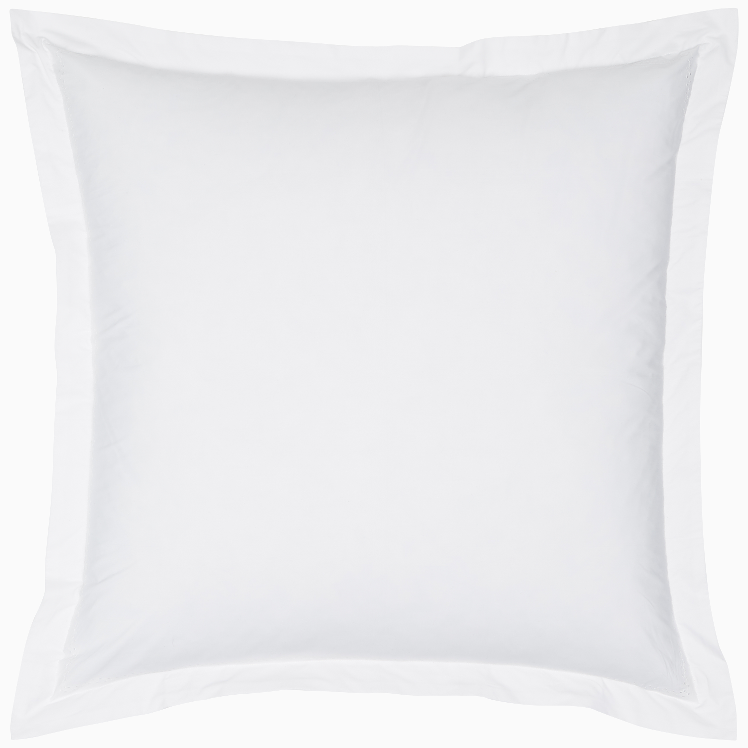 "An Anketi White Organic Sheet Set by John Robshaw, featuring hand embroidered designs, made from organic cotton percale and long-staple fibers, placed on a white background."