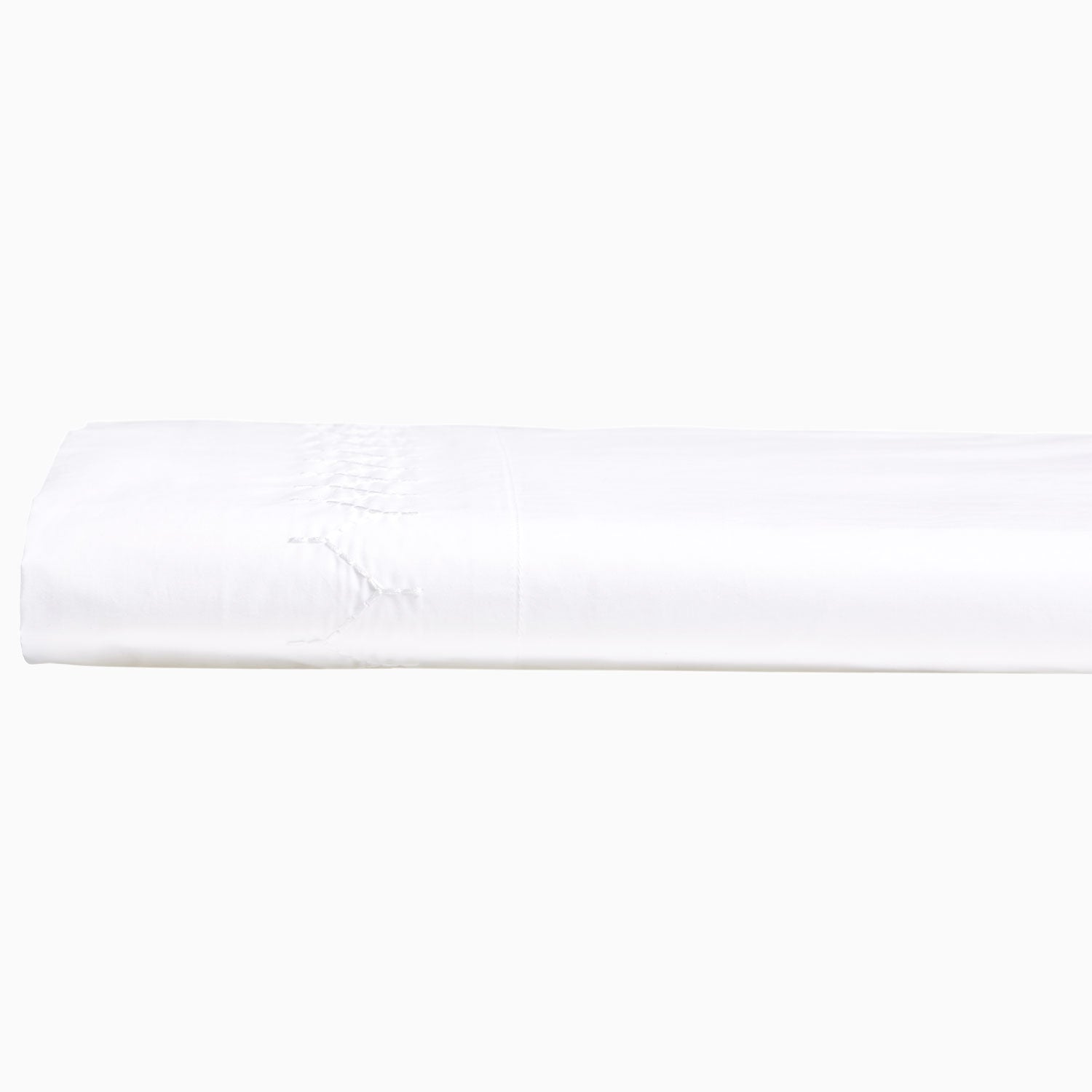 Stitched White Organic Sheet Set