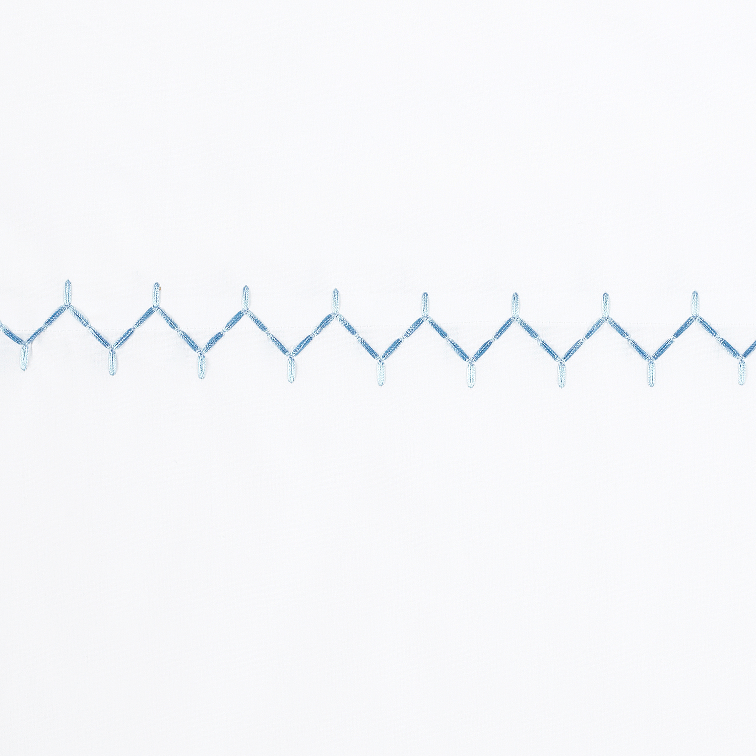 Stitched Light Indigo Organic Sheet Set